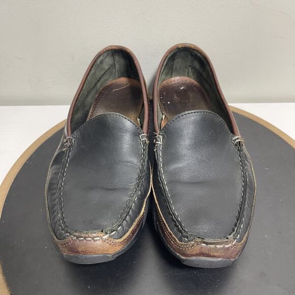 Allen Edmond Shoes Men 12 D Boulder Leather Slip On Loafers Comfort Driving - Picture 3 of 12